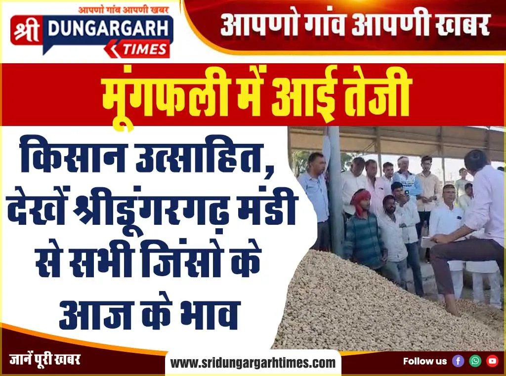 किसान उत्साहित, देखें श्रीडूंगरगढ़ मंडी से सभी जिंसो के आज के भाव
